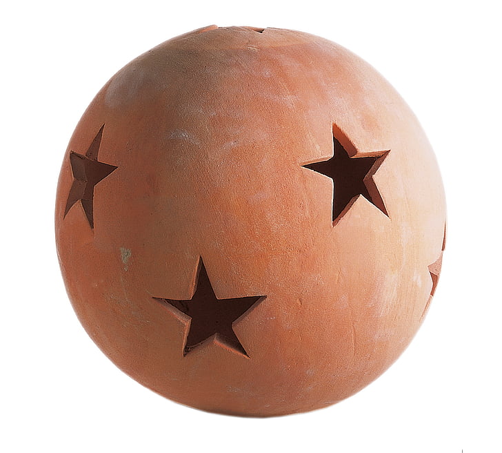 terracotta, ball, solid ball of clay, fired clay, unglazed, ceramic products, pottery
