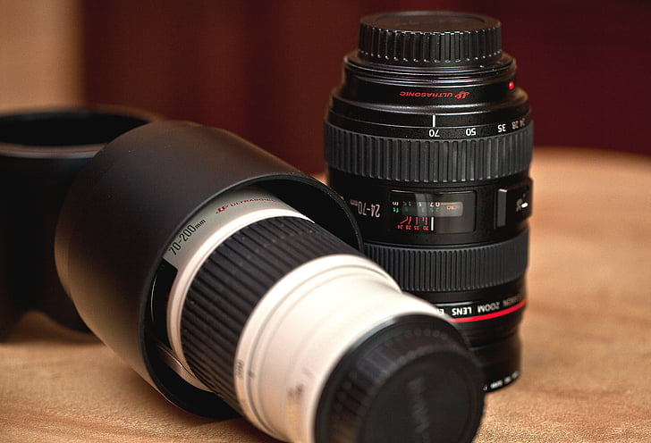 lenzen, lens średnioogniskowy, lens długoogniskowy, met variabele brandpuntsafstand, fotografische uitrusting, zonneklep, camera optica