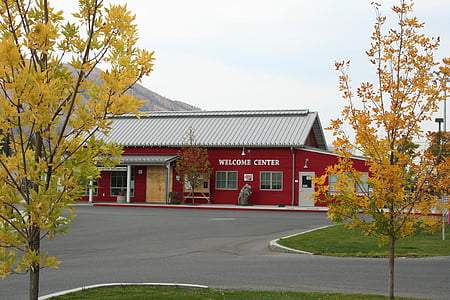visitor center, welcome, autumn, visitor, center, information, tourist