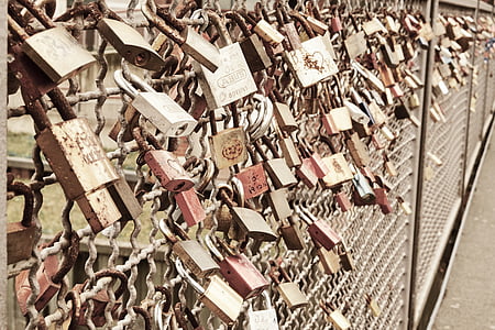 Castle, Rakkaus, Love locks, lukko, Bridge, ystävyys, rakkaus symboli