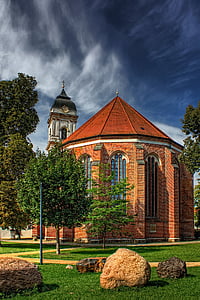 Katedrála Panny Marie, Fürstenwalde, Německo, Architektura, Památník, obloha, budova