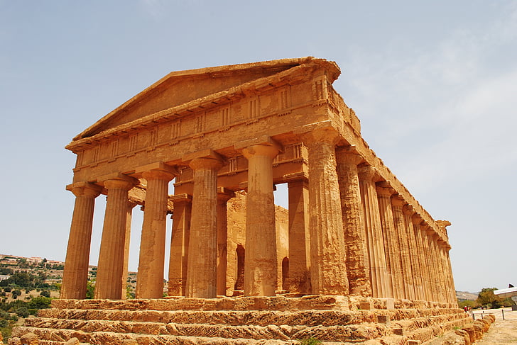 italy, romans, sicilie, temple, concordia, agrigento, valley of the temples