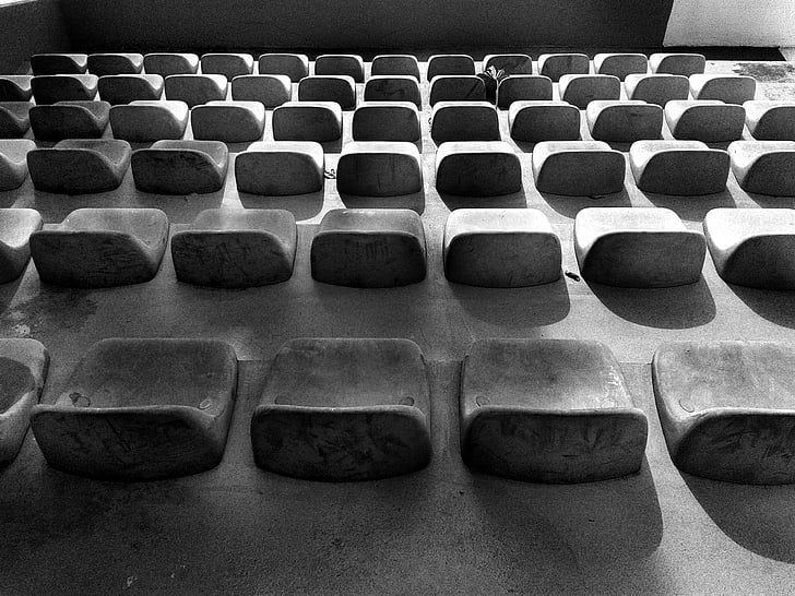 chair, seats, black and white