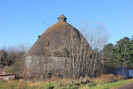 Round barn, Stodoła, obszarów wiejskich, wsi, budynek, gospodarstwa, rustykalne