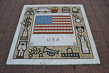 Estados Unidos da América, emblema da equipe, Bandeira, râguebi, símbolo, Brasão de armas, equipe
