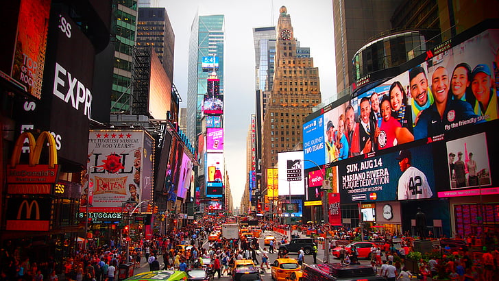 new york, sightseeing, jam, time square, new York City, times Square - Manhattan, manhattan - New York City