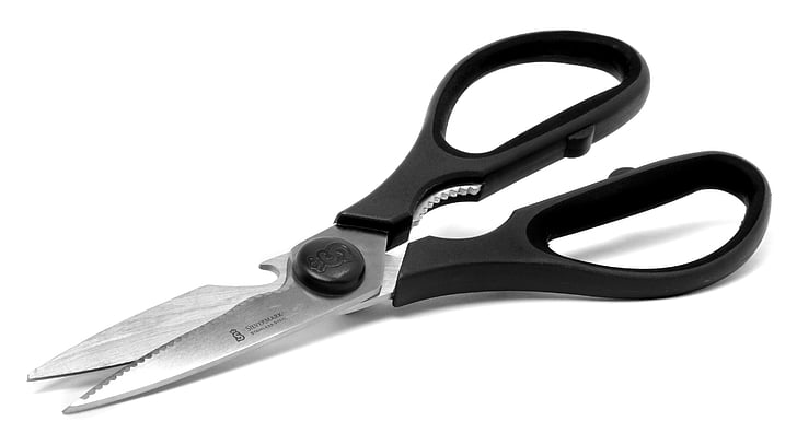 scissors, cut, kitchen, tool, equipment, sharp, cutting