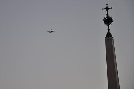 Portugal, Lisbona, o avião, céu, Cruz, Monumento