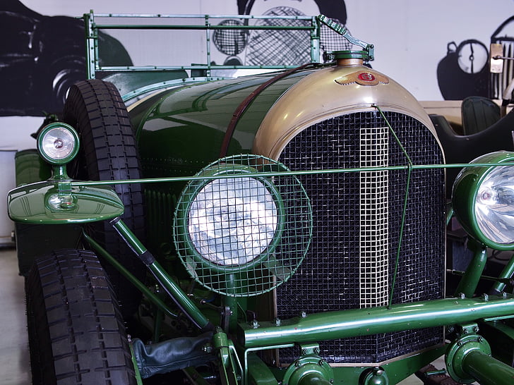 settore automobilistico, Bentley, auto d'epoca, bicromato di potassio, in stile retrò, vecchio stile, auto