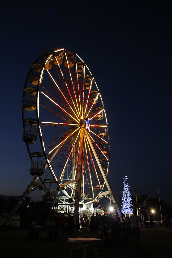 panoramsko kolo Wiener Riesenrad, pošteno, zabaviščni, karneval, zabava, Festival, vožnja