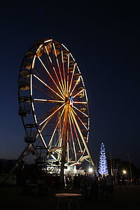 Ferris wheel, godīgu, uzjautrinājumu, Karnevāls, Izklaide, festivāls, braukt