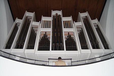 Hamburg, templom, hisz, orgona, zene