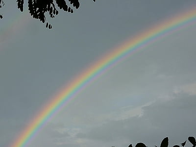 arco iris, Color, arco, lluvia, naturaleza, colorido, cielo