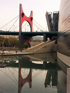 broar, Guggenheim-museet, arkitektur, Bilbao, ingenjörsvetenskap
