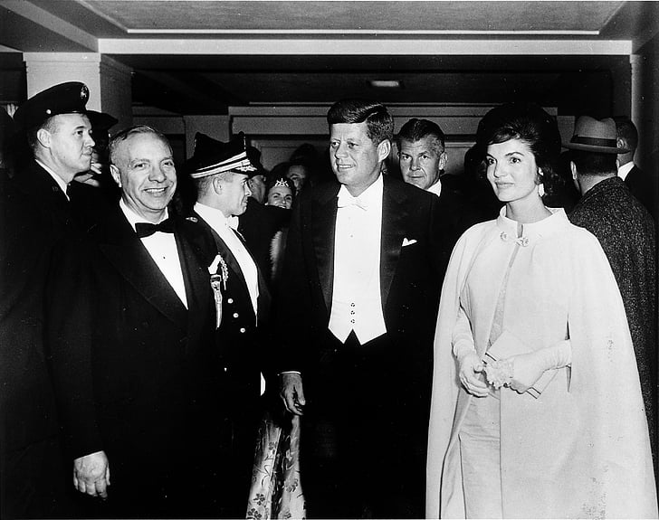 Voorzitter john f kennedy, Jacqueline kennedy, Amerikaanse, inaugurele bal, 1961, 35ste president, vermoord