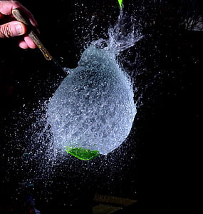 water, balloon, splash, form, moment, water bomb, slow motion