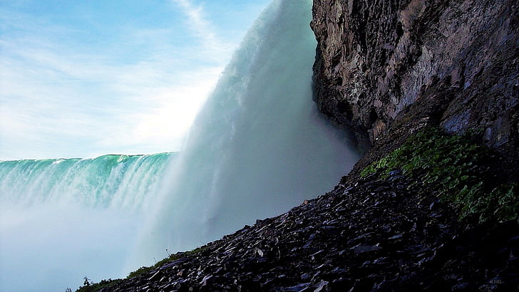 chutes du Niagara, chute d’eau, cascade, goulotte, chute, l’automne, HDR