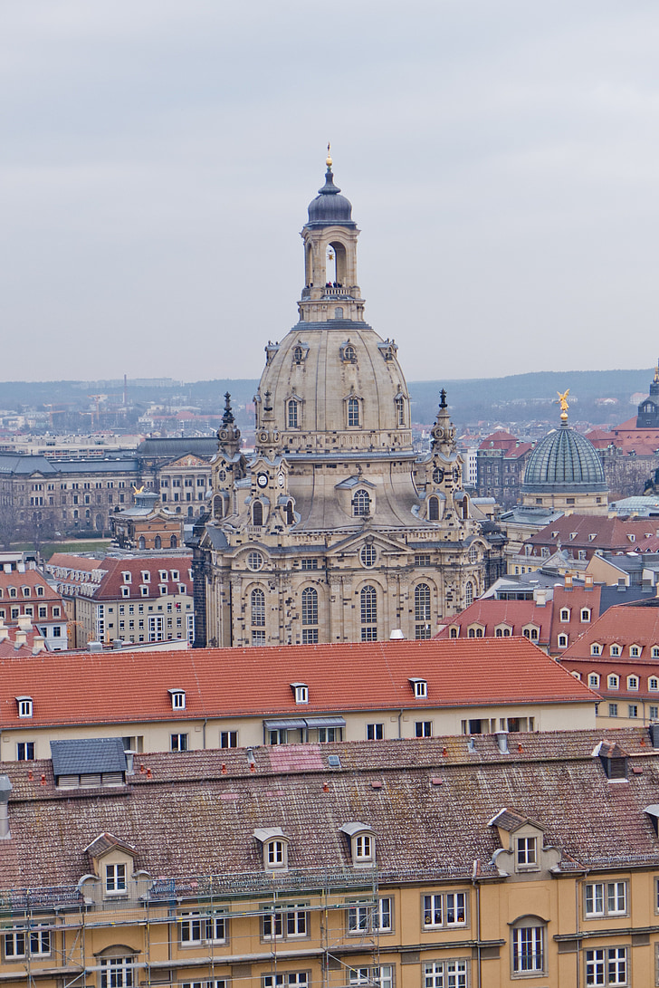 архитектура, сграда, Дрезден, град, Туризъм, Църква, пътуване