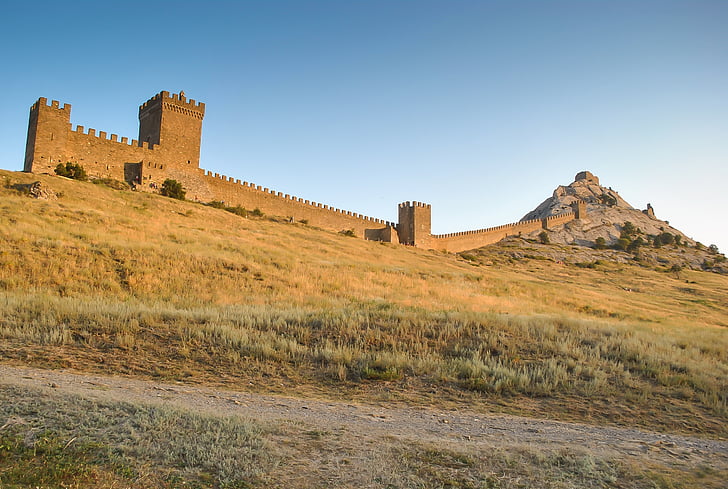 sudak fortress, castle, genoa, crimea, sights