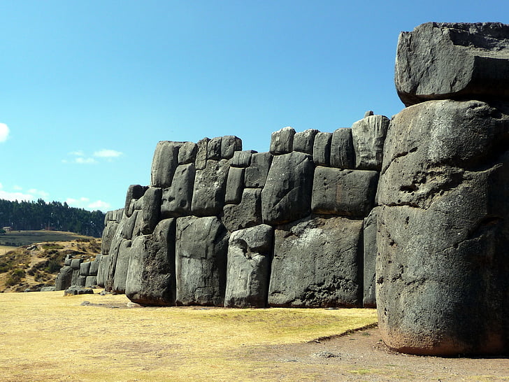 Inca, muur, Fort, ruïne, Archeologie, Peru, Cuzco