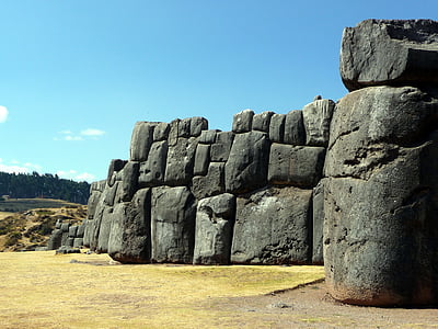 インカ, 壁, 要塞, 破滅, 考古学, ペルー, クスコ