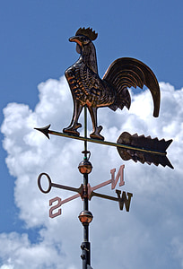 hahn, weather, weather vane, compass point, wind direction, wind, points of the compass