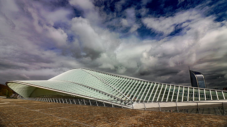 Estação Ferroviária, Liège, Liège, arquitetura, construção, Bélgica, edifício