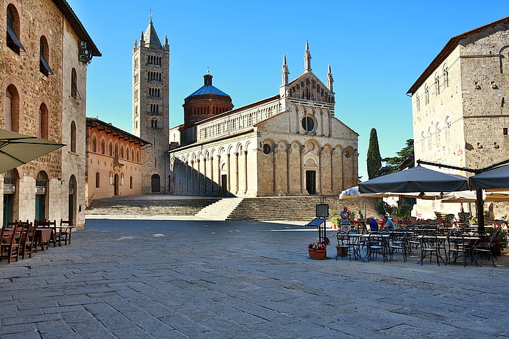 massa Maritim, Italia, Tuscany, Katedral st cerbone, Katedral, Borgo, agama arsitektur