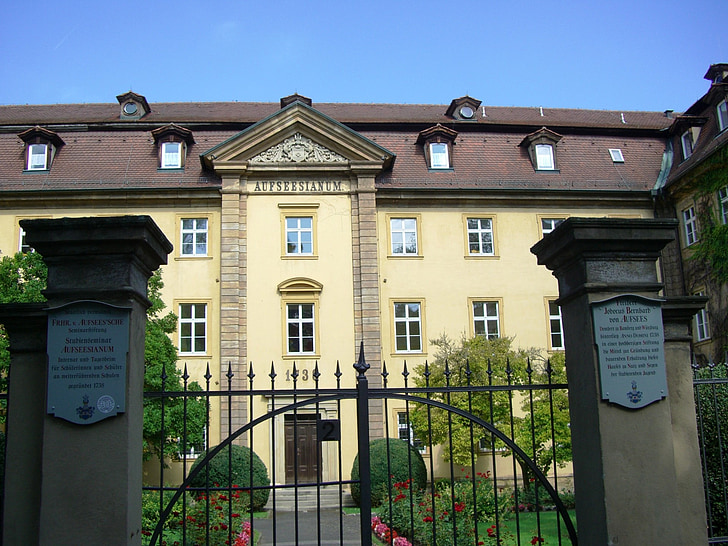 aufseesianum, バンベルク, 1738 年の寄宿学校, 学生のための家, 映画, 飛ぶ教室, ローマの erich kästner