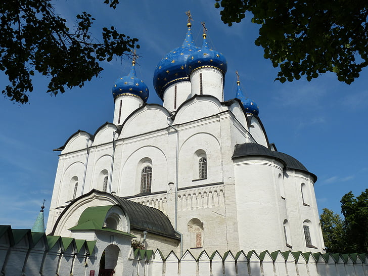 bažnyčia, Rusija, Suzdal, stačiatikių, rusų ortodoksų, kupolas, bokštas