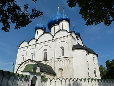 教会, ロシア, スーズダリ, 正統派, ロシア正教会, ドーム, タワー