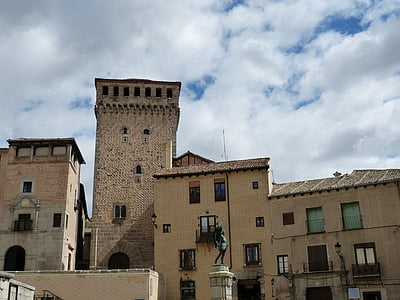 Segovia, España, Castilla, casco antiguo, históricamente, edad media, edificio