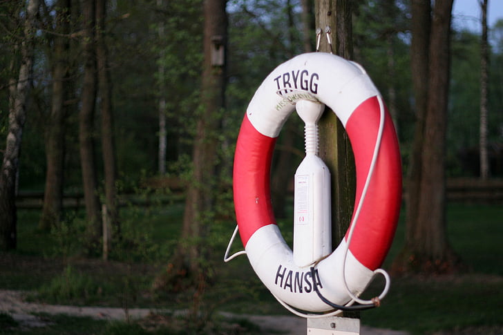 lifebelt, salvare, nu, protecţie, Red, apă de salvare, non înotători