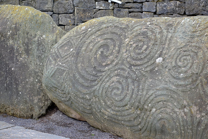 kamień, Celtic, Newgrange, Irlandia