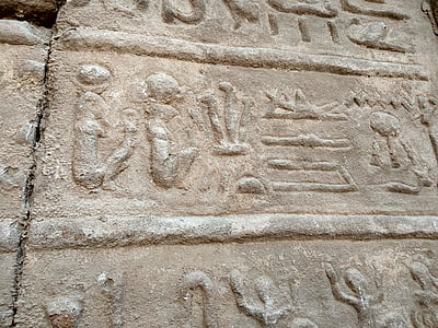 Египет, Луксор, иероглифы, Карнак