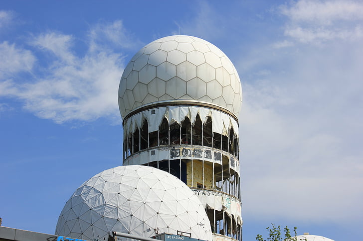 Teufelsberg, radarstation, att lyssna, Dome, arkitektur, berömda place