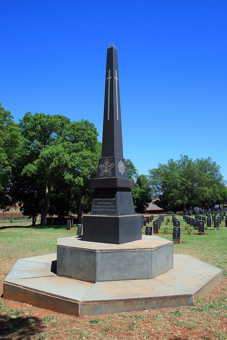 emlékmű, tű, temető, katonai, Thaba-thswane