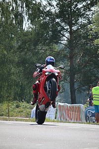 Wheelie, moto, Stunt, Ducati