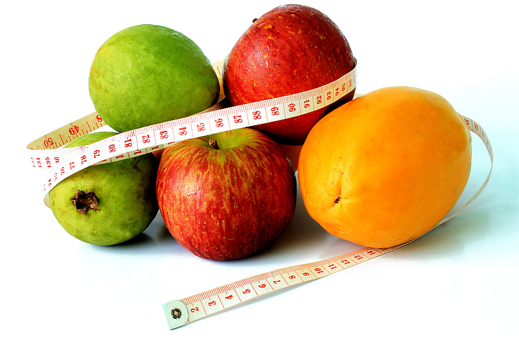 régime alimentaire, fruits, santé, bloc d’alimentation, contrôle des denrées alimentaires, alimentaire, mesure