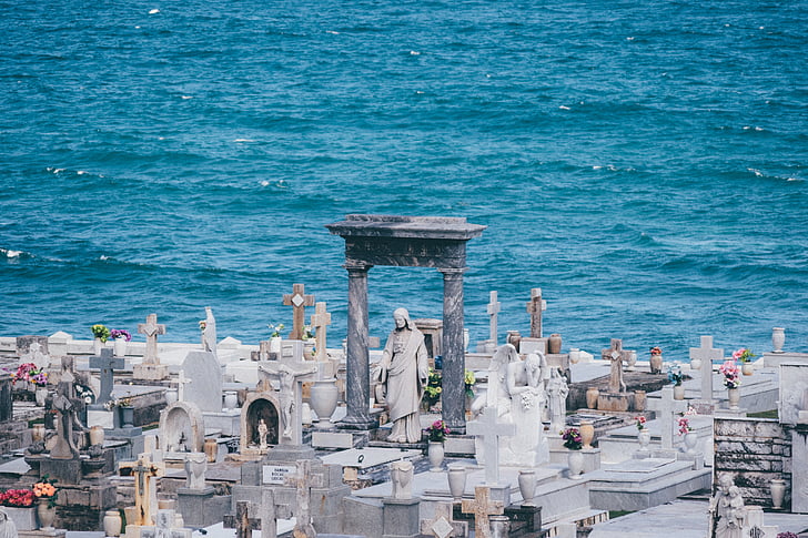 cemetery, catholic, faith, religion, live, die, stone