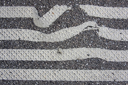 asfaltu, paski, błąd, zniekształcony, kwadraty, tekstury, wzór
