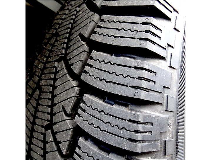 Perfil, pneus auto, Automático, borracha, estrutura, padrão, profundidade de passo