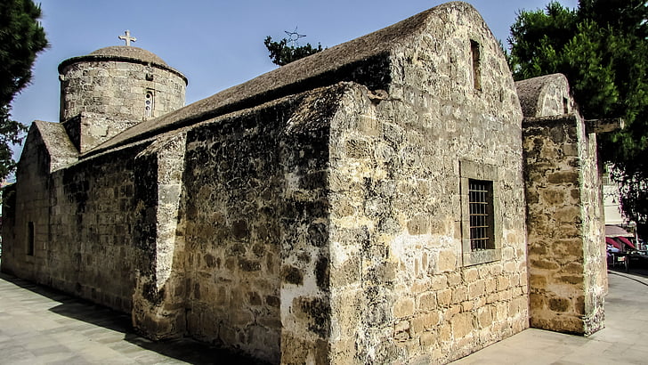 Cypern, Paralimni, Ayia anna, kirke, middelalderlige, ortodokse, arkitektur