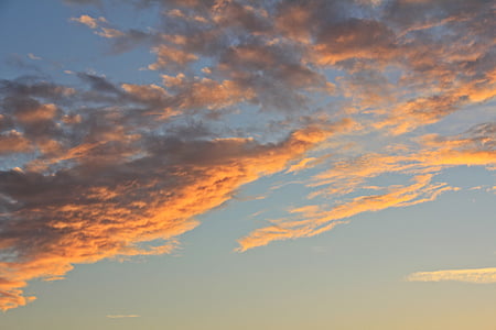 일출, 스카이, morgenstimmung, 구름, 자연, 하늘, 분위기