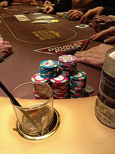 LasVegas, Poker, poker chips, Permainan, Kasino