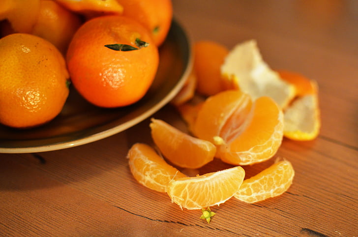 fruits, en bonne santé, oranges, mandarines, fruits, agrumes, orange - fruits
