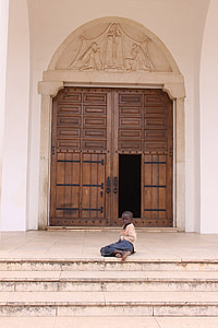 Nampula, Katedrála, Mosambik, dveře, vchod, vstoupit, dveře