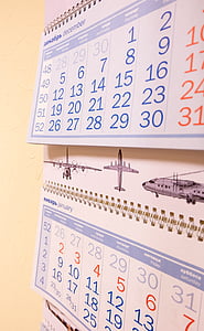calendrier, papier, nombre, Date, chiffres, 2017, nouvel an