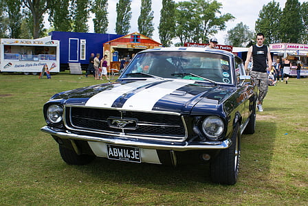 automobile, mustang, old car, classic car, event, vehicle, show