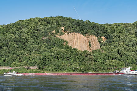 Rhinen, Koblenz, elven, skip, natur